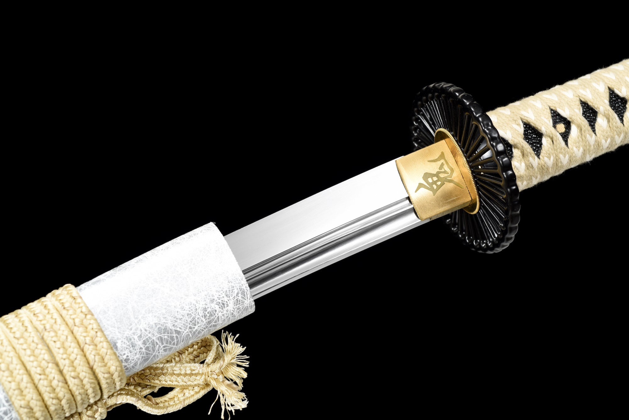 The Niji no senshi Handmade Katana Extra Sharp Spring Steel Unokubi-Zukuri