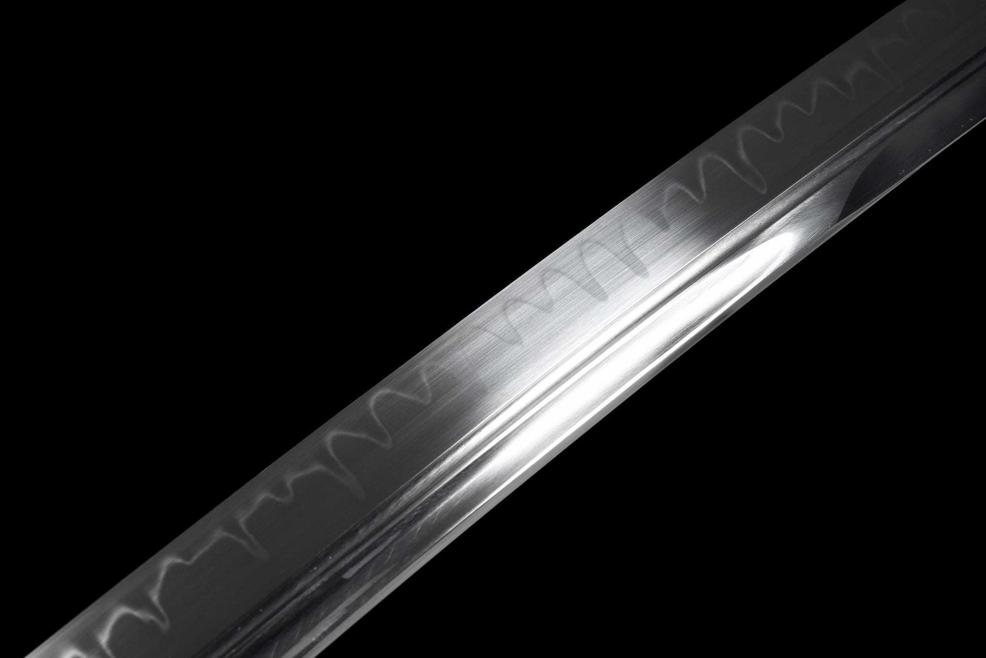 The Kogetsu seiken Handmade Katana Clay Tempered T10 Steel Unokubi-Zukuri