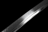 The Kogetsu seiken Handmade Katana Clay Tempered T10 Steel Unokubi-Zukuri