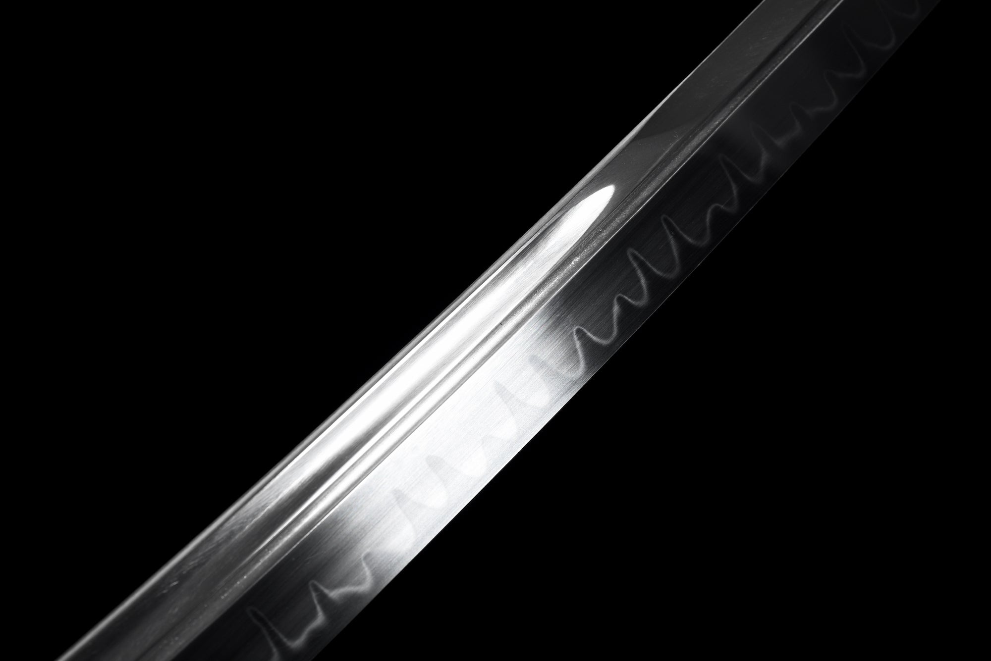 The Kogetsu seiken Handmade Katana Clay Tempered T10 Steel Unokubi-Zukuri