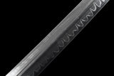 The Kogetsu seiken Handmade Katana Clay Tempered T10 Steel Unokubi-Zukuri