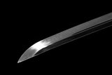 The Kogetsu seiken Handmade Katana Clay Tempered T10 Steel Unokubi-Zukuri