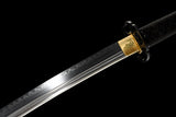 The Kogetsu seiken Handmade Katana Clay Tempered T10 Steel Unokubi-Zukuri