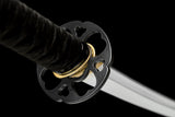The Kogetsu seiken Handmade Katana Clay Tempered T10 Steel Unokubi-Zukuri