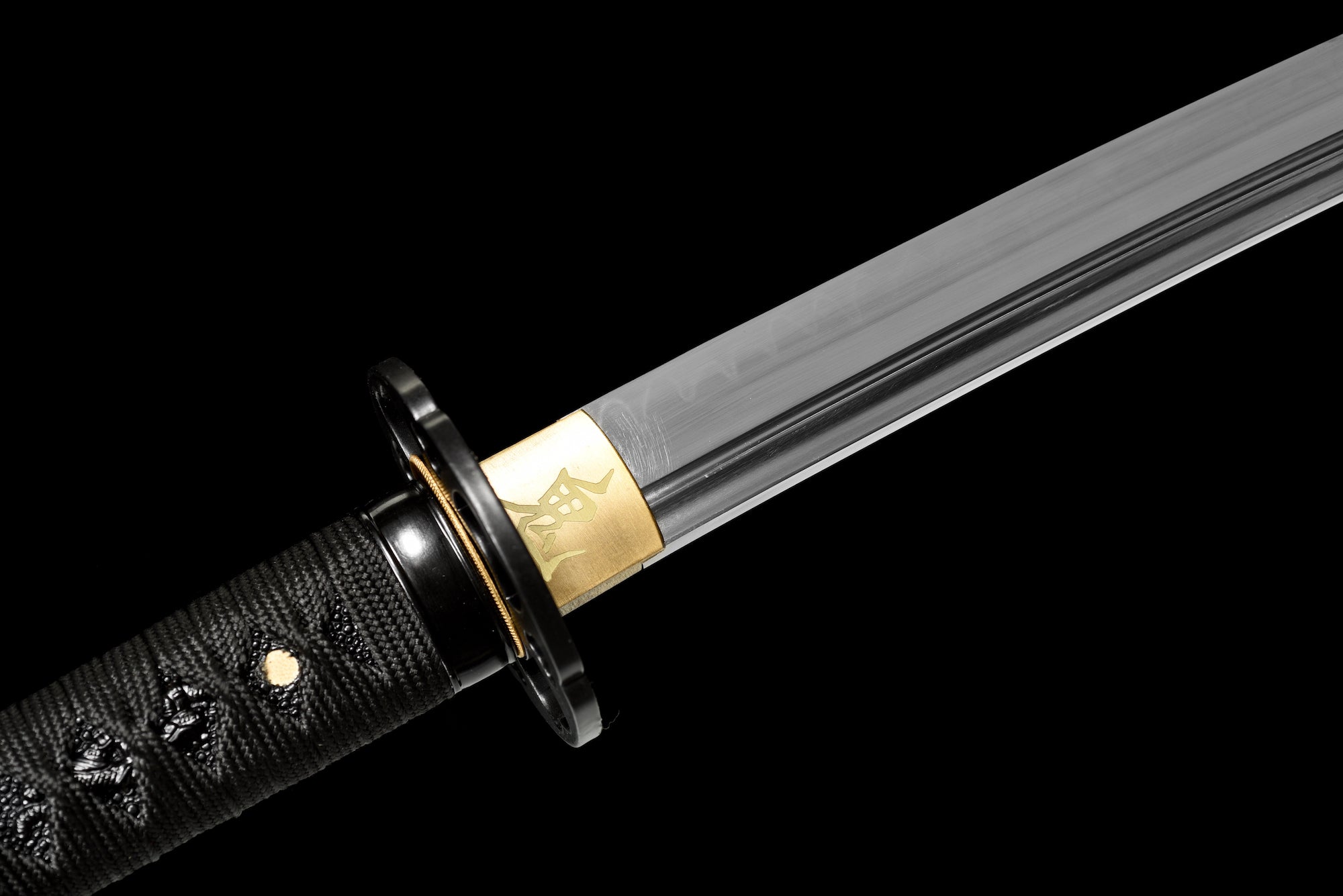 The Kogetsu seiken Handmade Katana Clay Tempered T10 Steel Unokubi-Zukuri