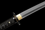 The Kogetsu seiken Handmade Katana Clay Tempered T10 Steel Unokubi-Zukuri