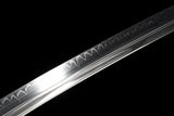 The Kogetsu seiken Handmade Katana Clay Tempered T10 Steel Unokubi-Zukuri