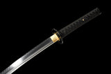 The Kogetsu seiken Handmade Katana Clay Tempered T10 Steel Unokubi-Zukuri