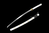 The Janmo no ha Handmade Katana Extra Sharp Double Bo-Hi Spring Steel