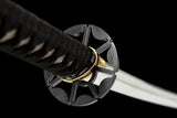 The Saiko Yorru Handmade Katana Clay Tempered T10 Steel Unokubi-Zukuri