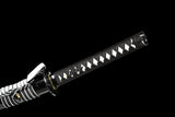 The Saiko Yorru Handmade Katana Clay Tempered T10 Steel Unokubi-Zukuri