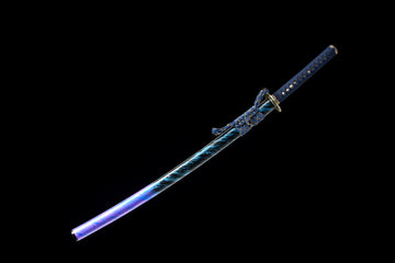 The Maddo Goddo Handmade Katana Extra Sharp Double Bo-Hi Spring Steel