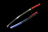 The Goafindo Handmade Katana Clay Tempered T10 Steel Unokubi-Zukuri