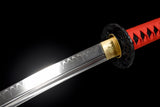 The Goafindo Handmade Katana Clay Tempered T10 Steel Unokubi-Zukuri