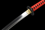 The Goafindo Handmade Katana Clay Tempered T10 Steel Unokubi-Zukuri