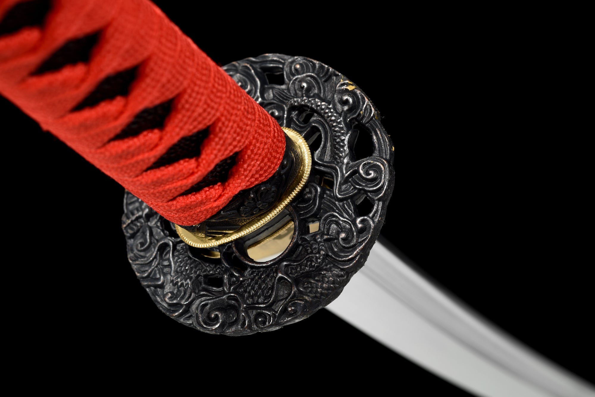 The Goafindo Handmade Katana Clay Tempered T10 Steel Unokubi-Zukuri