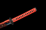 The Goafindo Handmade Katana Clay Tempered T10 Steel Unokubi-Zukuri