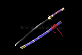 Enma Zoro Katana One Piece T10 Steel Black blade