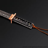 The Prajna Warrior Damascus steel pocket knife-Romance of Men