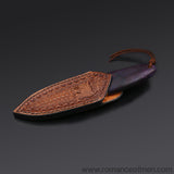 The phantom Olive Damascus steel pocket knife-Romance of Men