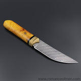 The Roland Warrior Damascus steel fixed blade