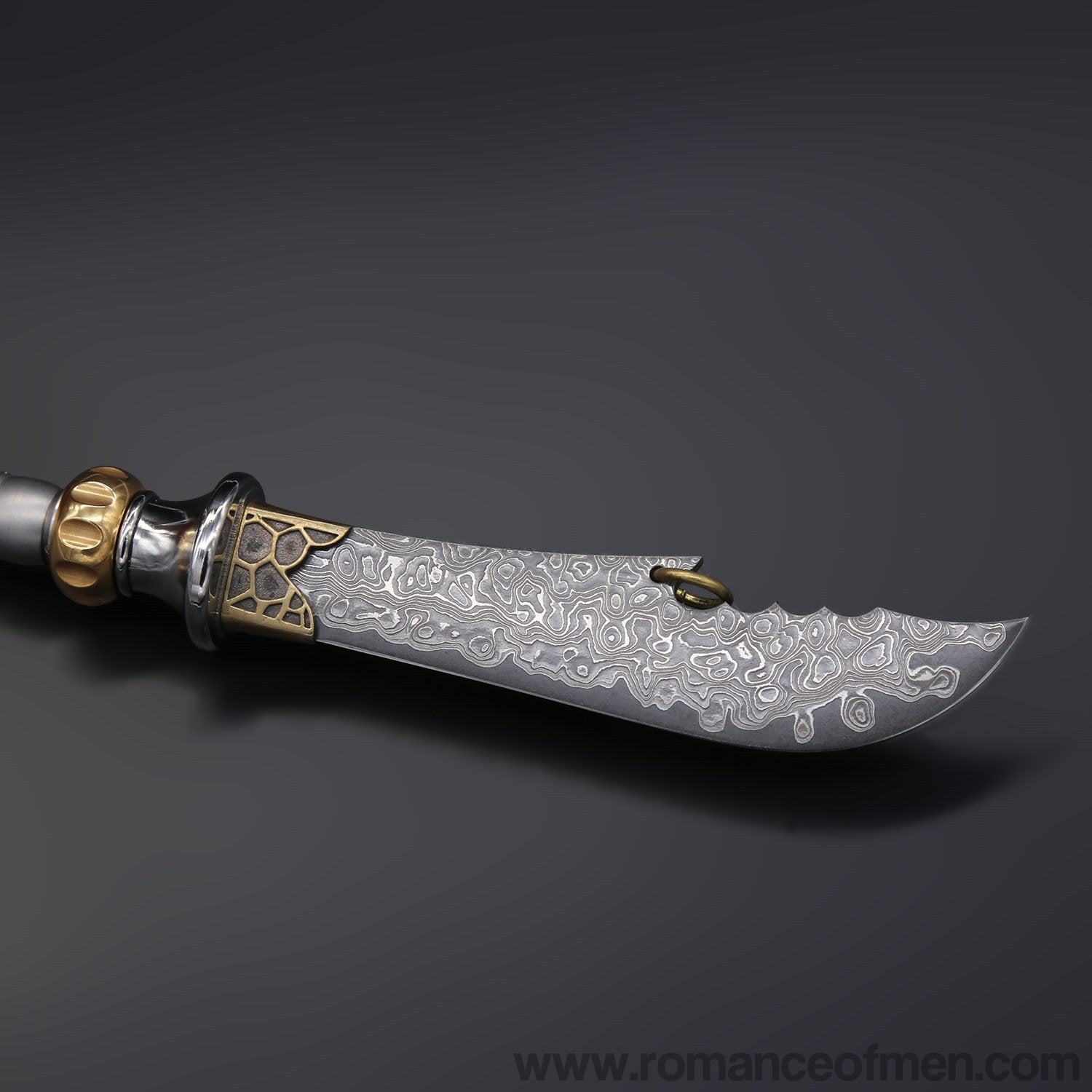 The Crescent Blade Damascus Steel Pocket Knife Upgraded Version-Romance of Men