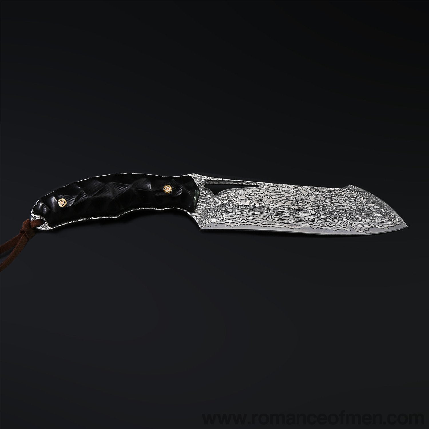 The Soul Hunter Damascus Steel Hunting Knife Fixed Blade-Romance of Men
