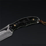 The Soul Hunter Damascus Steel Hunting Knife Fixed Blade-Romance of Men