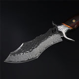 The Warhorse Damascus Steel Fixed Blade