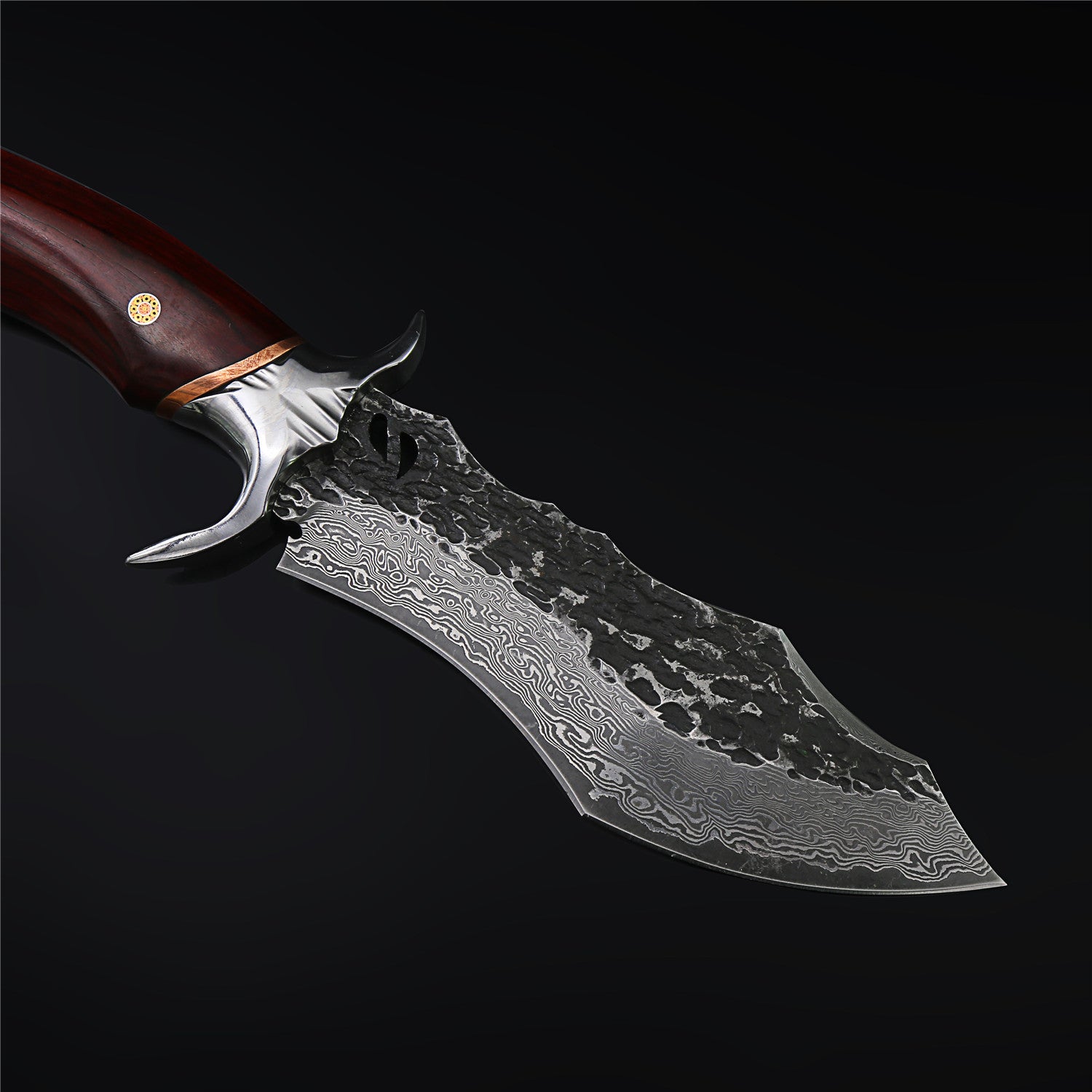 The Warhorse Damascus Steel Fixed Blade