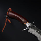 The Warhorse Damascus Steel Fixed Blade