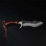 The Warhorse Damascus Steel Fixed Blade