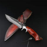 The Pegasus Damascus Steel Fixed Blade