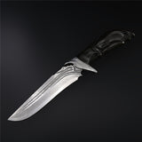 The Zither Damascus Steel Fixed Blade