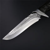 The Zither Damascus Steel Fixed Blade
