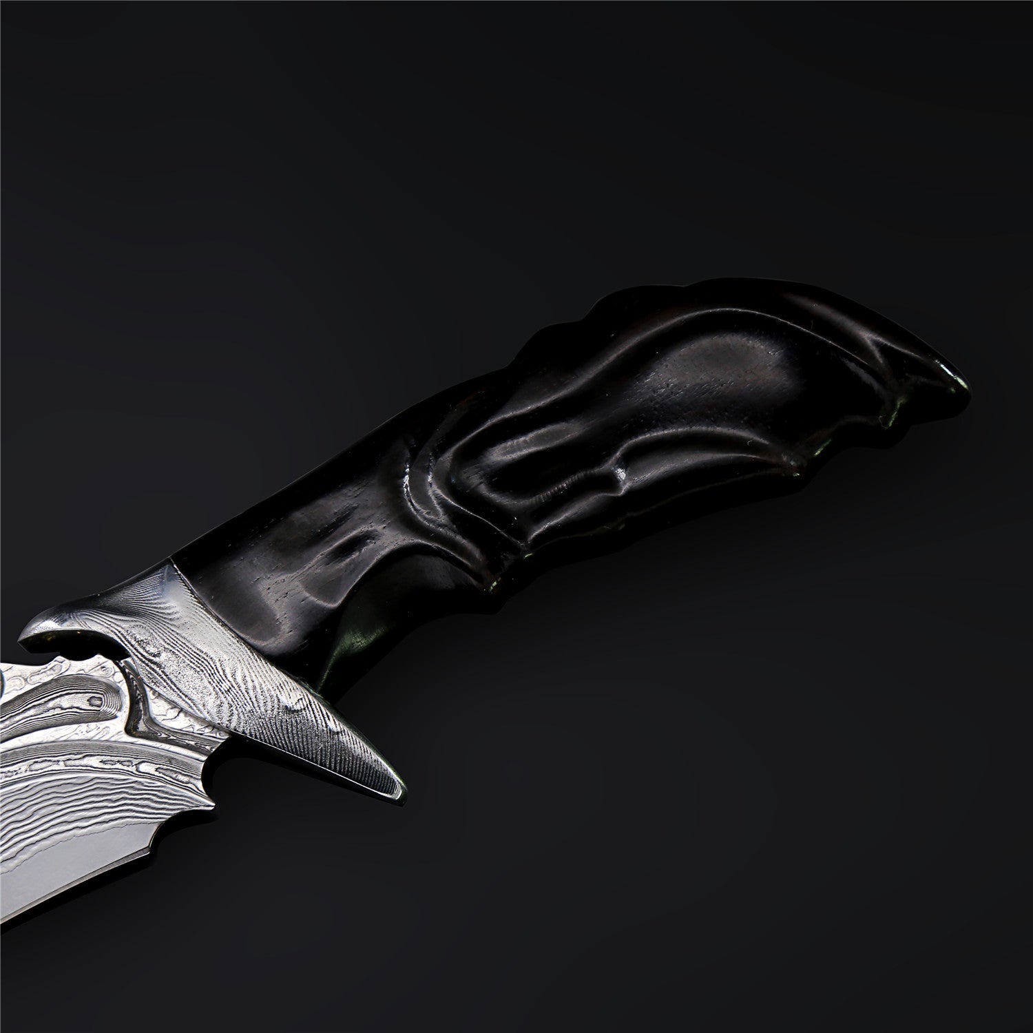 The Zither Damascus Steel Fixed Blade