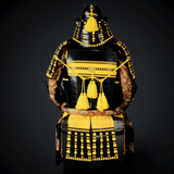 Yamamoto Kansuke Yellow & Black Samurai Armor Tosei Gusoku Style Demon Maedate Black Armor Yellow Cords