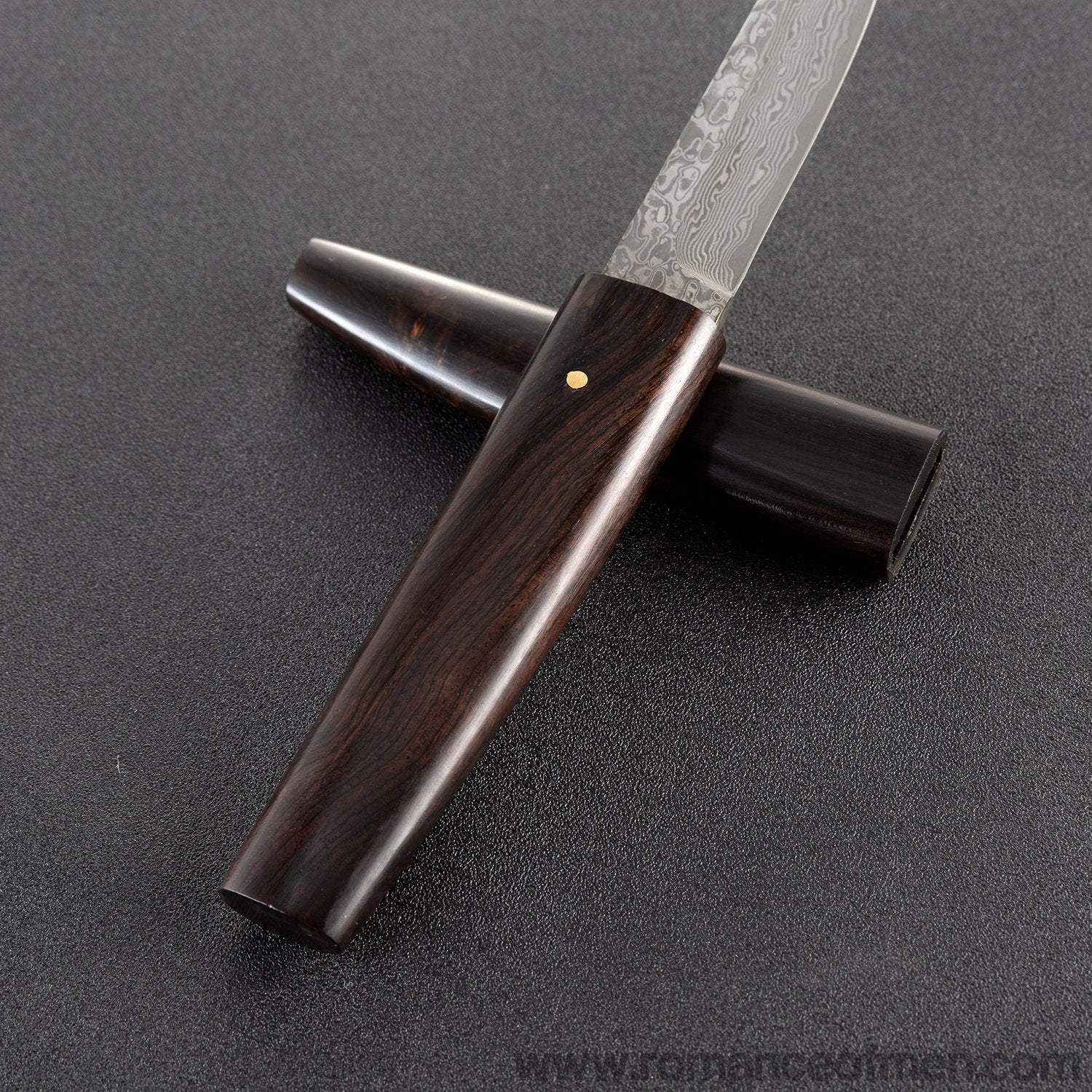 The okamoto warrior damascus pocket samurai knife 20 CM-Romance of Men