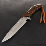 The wisdom damascus fixed blade knife 27CM