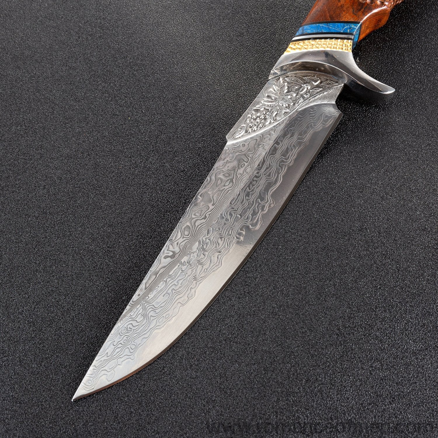 The maple damascus fixed blade 27CM-Romance of Men