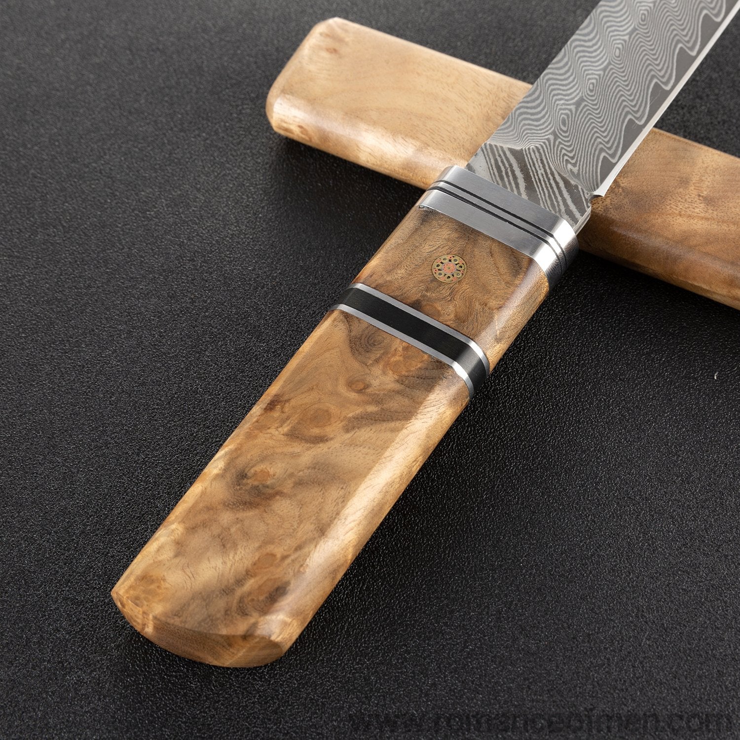 The yoshioka warrior damacus fixed blade knife-Romance of Men