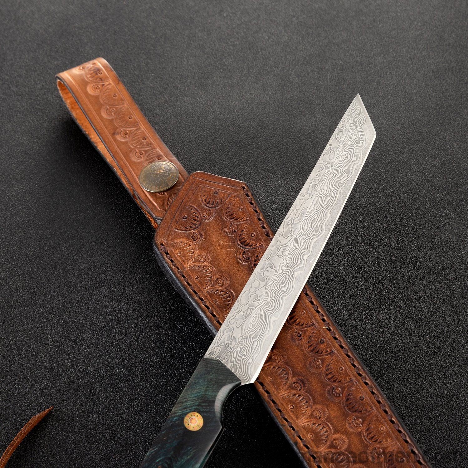 The vital Damascus samurai knife 21CM-Romance of Men