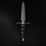 The Cross Damascus Steel Fixed Blade