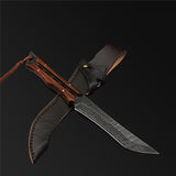 The Devil Damascus Steel Fixed Blade
