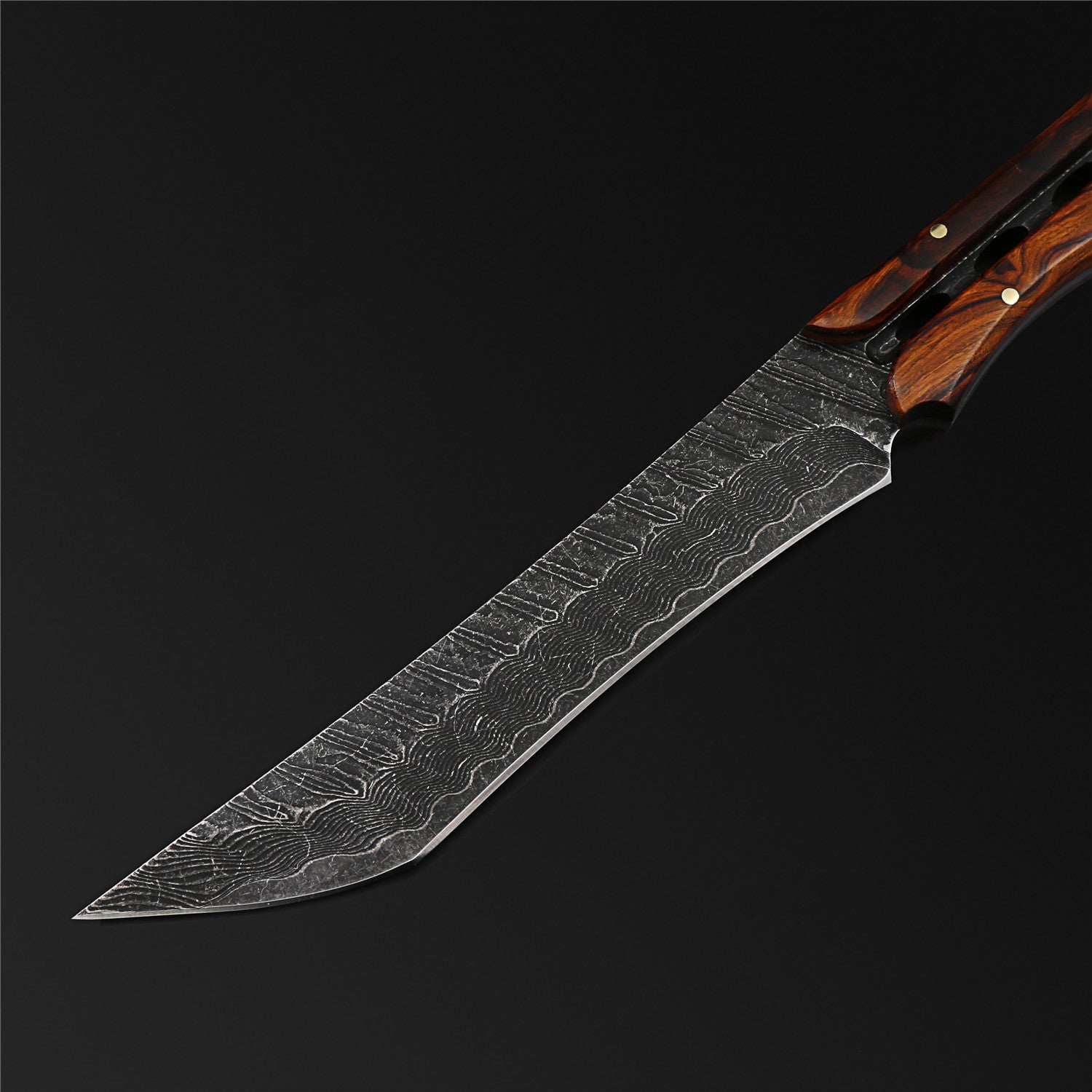 The Devil Damascus Steel Fixed Blade