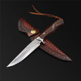 The Conqueror Damascus Steel Fixed Blade