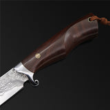 The Conqueror Damascus Steel Fixed Blade