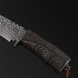 The Dark Warrior Damascus Steel Fixed Blade