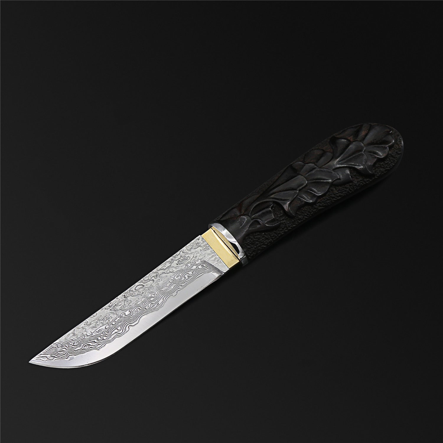 The Black Tortoise Damascus Steel Fixed Blade