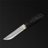 The Black Tortoise Damascus Steel Fixed Blade